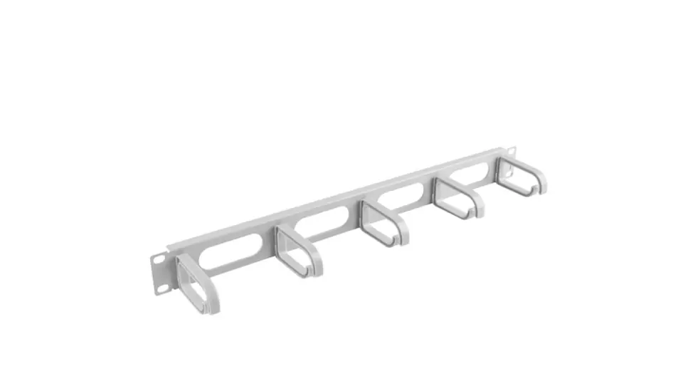 ⁨Cable organizer 19 1U with 5 brackets - type B gray AK-1205-S⁩ at Wasserman.eu