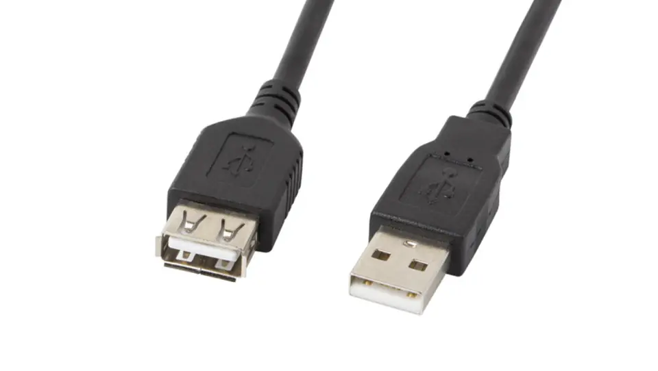 ⁨USB 2.0 High Speed Extension Cable 3m LANBERG CA-USBE-10CC-0030-BK⁩ at Wasserman.eu