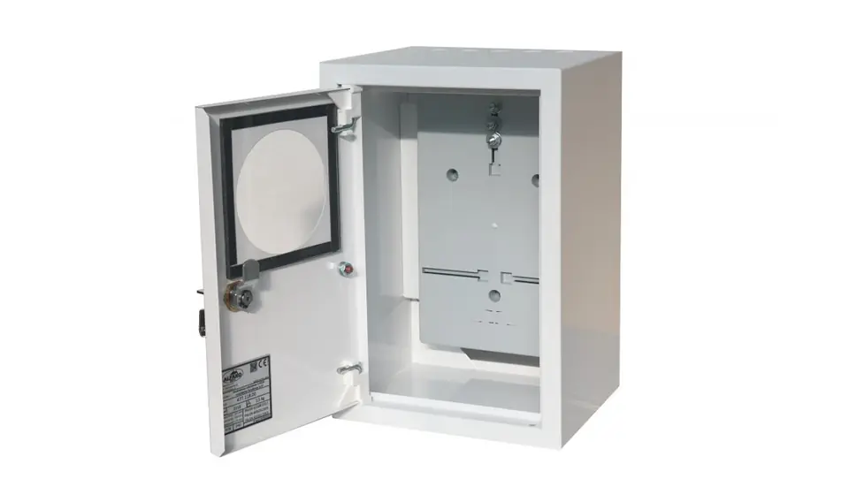 ⁨Counter surface-mounted switchgear 1x1F lock window RAL 9003A-RZ18⁩ at Wasserman.eu