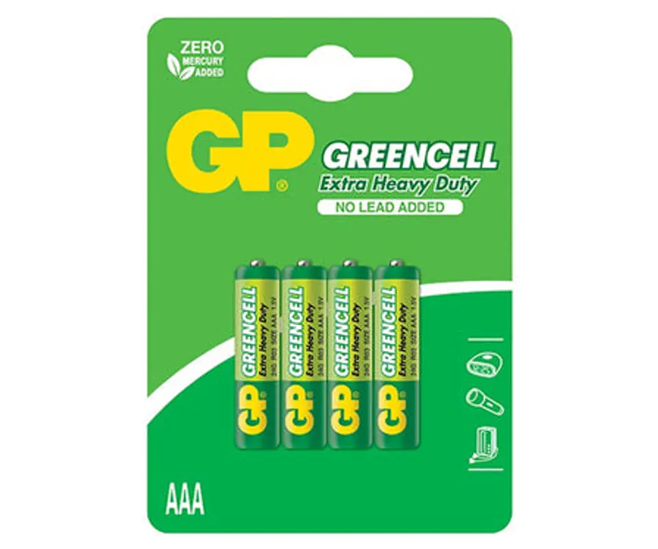 ⁨GREENCELL 1.5V AAA R3 BATTERY 4 PIECES⁩ at Wasserman.eu