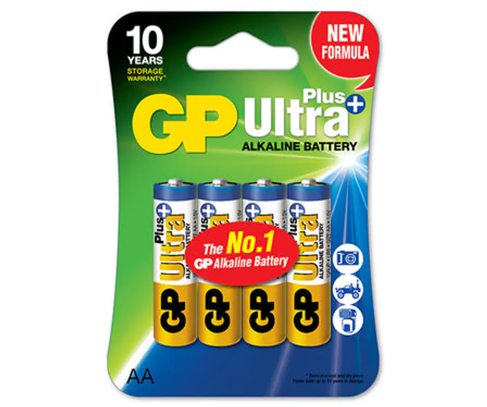 ⁨BATTERY ULTRA+ ALKALINE AA LR6 1.5V 4 PIECES⁩ at Wasserman.eu