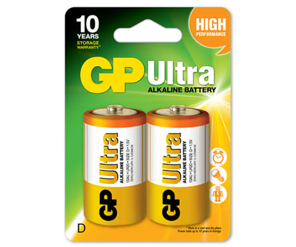 ⁨BATERIA ULTRA+ ALKALINE LR20 D 1.5V 2SZ⁩ w sklepie Wasserman.eu