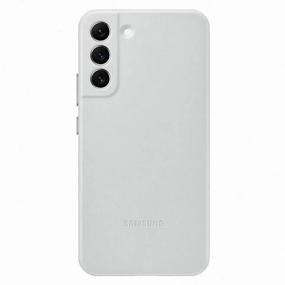 ⁨Case Samsung EF-VS906LJ S22+ S906 light gray/light gray Leather Cover⁩ at Wasserman.eu