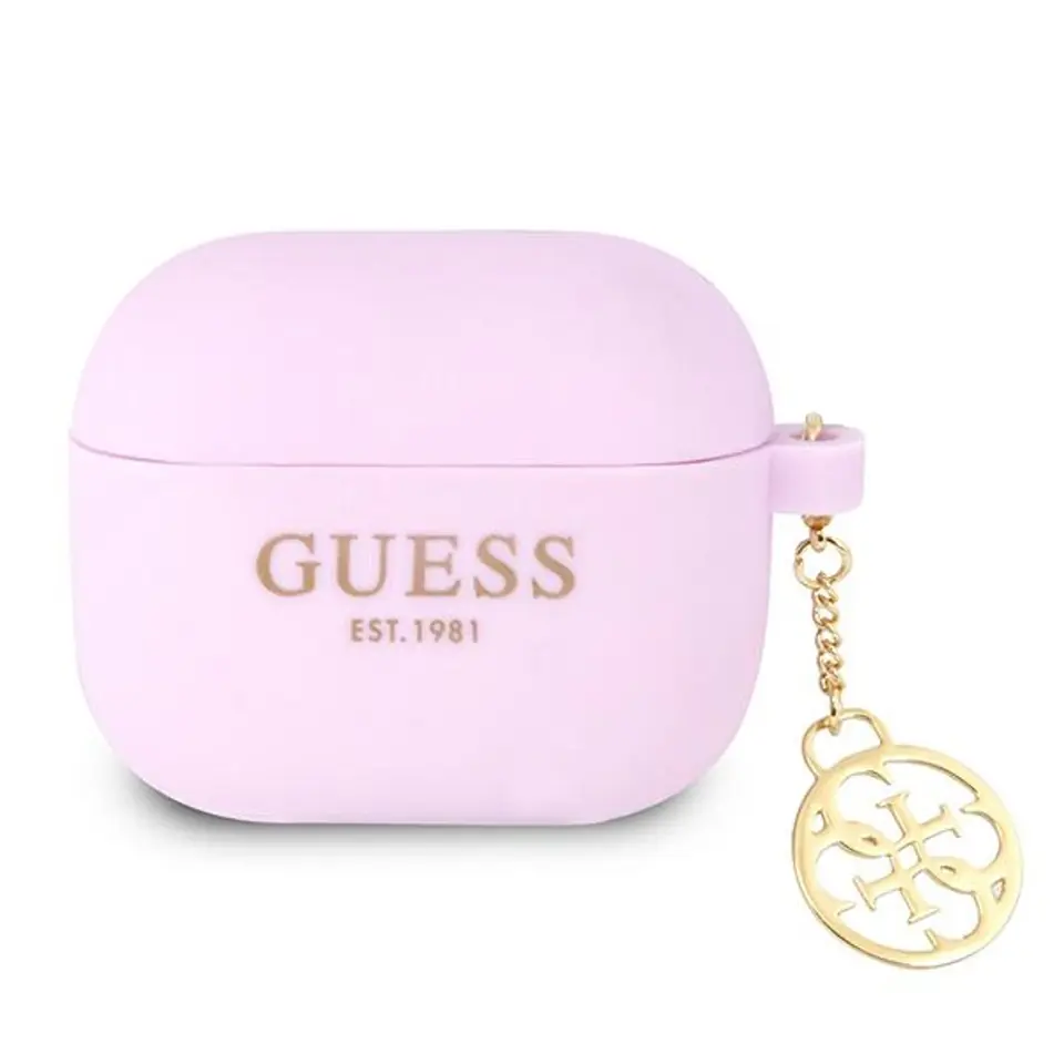 Guess GUA3LSC4EU AirPods 3 cover fioletowy/purple Charm 4G Collection w sklepie Wasserman.eu