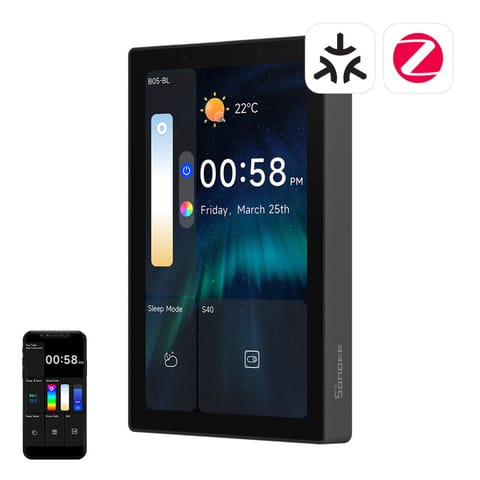 ⁨Panel sterowania SONOFF NSPanel Pro 120 Matter (czarny)⁩ w sklepie Wasserman.eu