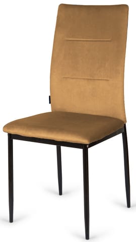 ⁨Krzesło tapicerowane VALVA DUO VELVET BROWN⁩ w sklepie Wasserman.eu