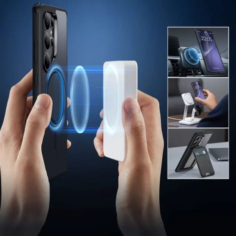 ⁨Etui do Samsung Galaxy S25 Ultra Frosted Black ESR Classic Hybrid HaloLock MagSafe⁩ w sklepie Wasserman.eu