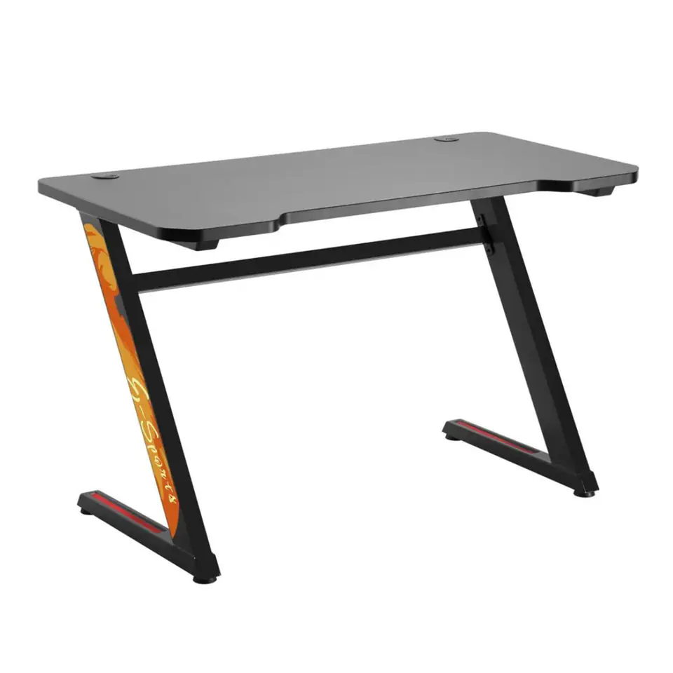 ⁨NanoRS RS120 Gaming Computer Desk, Modern Design, Light and Stable ( 50kg max load), Black & Orange,⁩ at Wasserman.eu