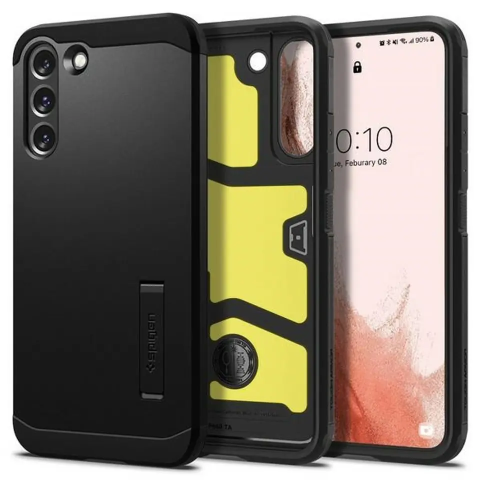 ⁨Spigen Tough Armor Samsung S901 S22 czarny/black ACS03991⁩ w sklepie Wasserman.eu