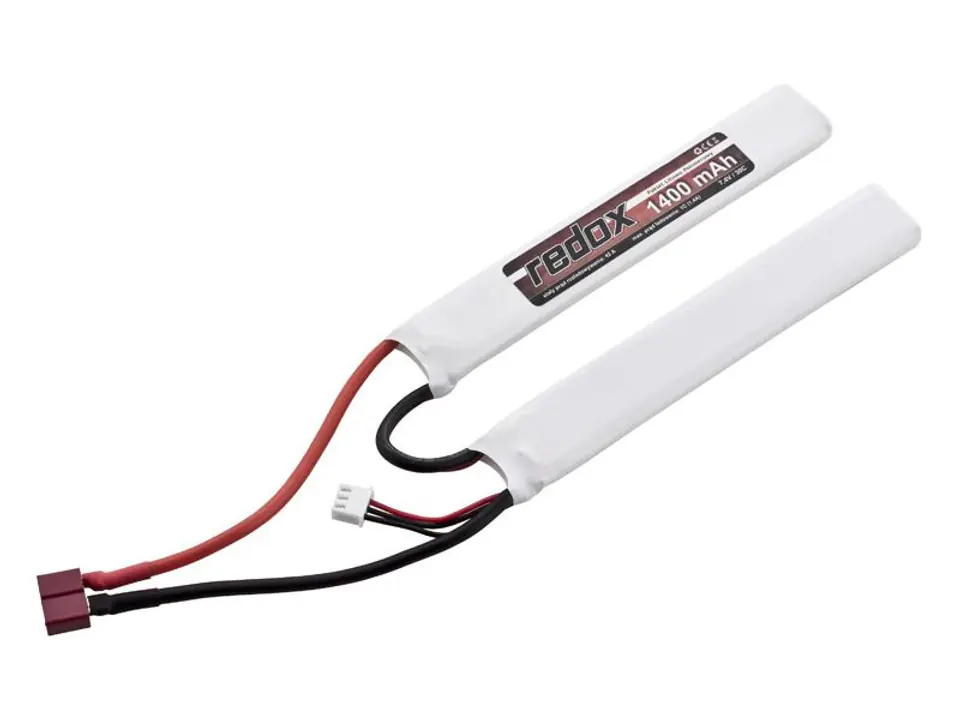 ⁨Redox ASG 1400 mAh 7,4V 30C (rozdzielony) (1+1) - pakiet LiPo⁩ w sklepie Wasserman.eu