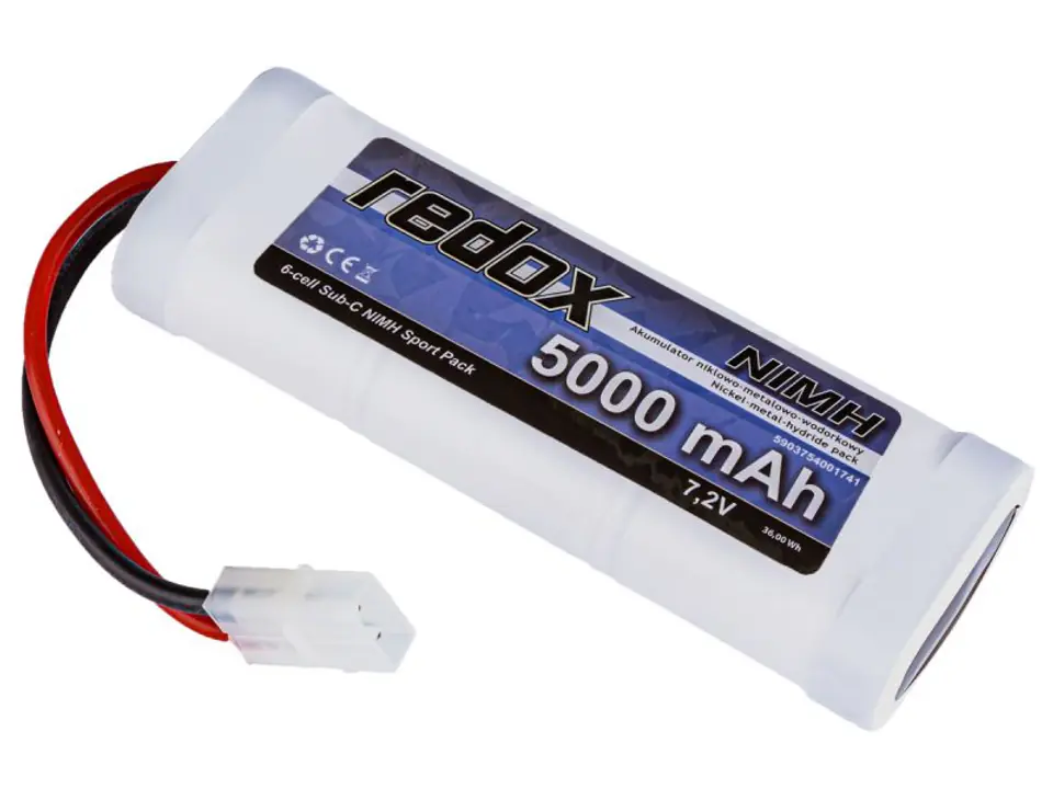 ⁨Redox 5000 mAh 7,2V - Pakiet NiMH⁩ w sklepie Wasserman.eu