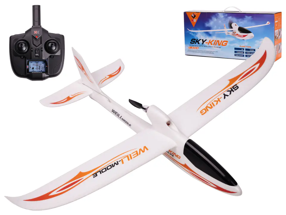 ⁨Samolot zdalnie sterowany na pilota RC WLtoys Sky King F959S 2,4GHz⁩ w sklepie Wasserman.eu