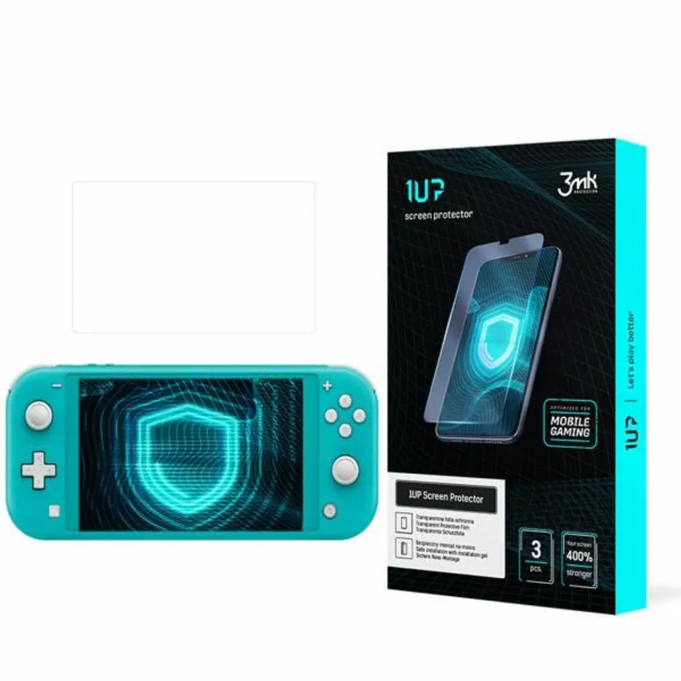 ⁨3MK Folia 1UP Nintendo Switch Lite 2019 Folia Gaming 3szt⁩ w sklepie Wasserman.eu