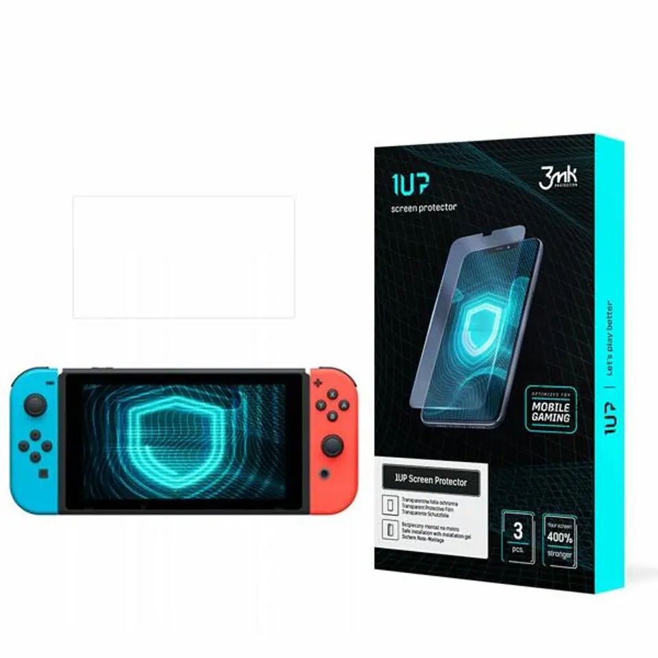 ⁨3MK 1UP Film Nintendo Switch Gaming Folio 3pcs⁩ at Wasserman.eu