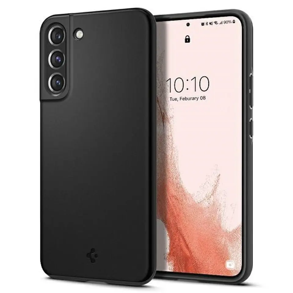 ⁨Spigen Thin Fit Samsung S901 S22 black/black ACS03983⁩ at Wasserman.eu