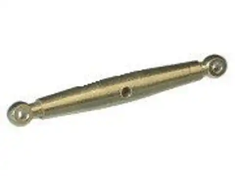 ⁨Brass turnbuckle M1,2 x 15/20mm 2 pcs⁩ at Wasserman.eu