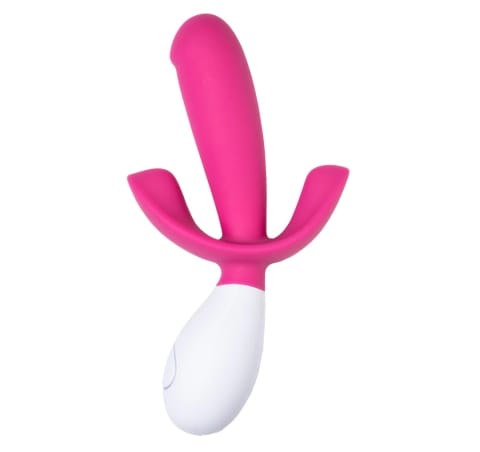 ⁨Lovelife Adventure 2 masażer potrojny silikonowy rożowo-biały USB⁩ w sklepie Wasserman.eu