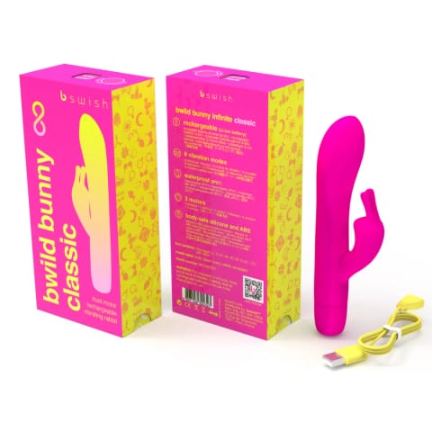 ⁨B Swish bwild Classic Bunny Pink - Wibrujący model kroliczka, silikonowy⁩ w sklepie Wasserman.eu
