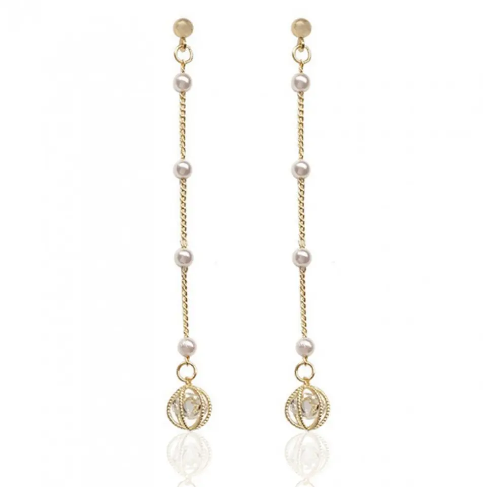 ⁨EARRINGS with pearls and crystal K1572⁩ at Wasserman.eu