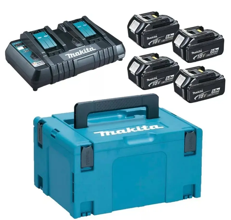 ⁨MAKPAC 18V POWER SUPPLY KIT (4*BL1850+DC18RD)⁩ at Wasserman.eu