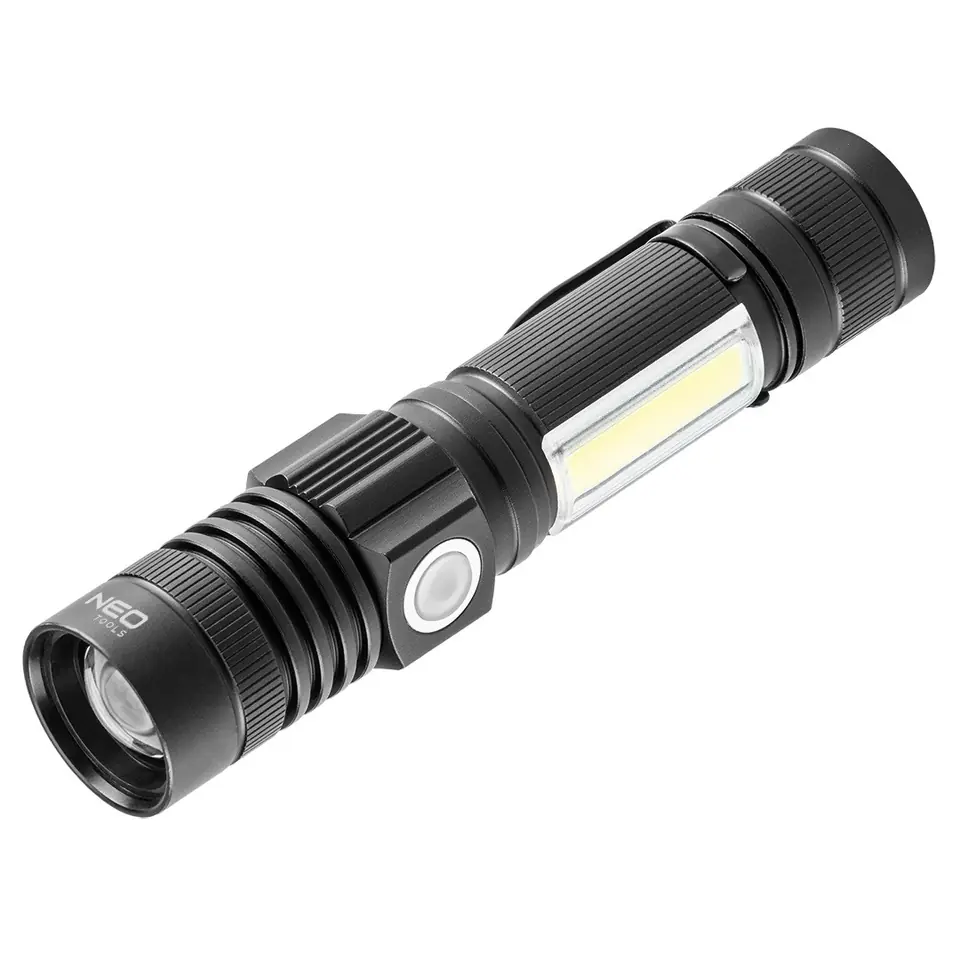 ⁨LATARKA AKUMULATOROWA USB 800 LM 2 W 1 CREE T6 LED⁩ w sklepie Wasserman.eu