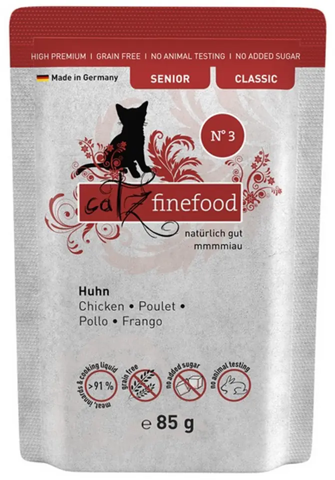 ⁨Catz Finefood Classic Senior N.03 Kurczak saszetka 85g⁩ w sklepie Wasserman.eu