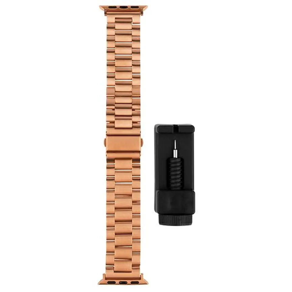 ⁨Mercury pasek Metal Apple Watch 42mm różowo złoty/rose gold⁩ w sklepie Wasserman.eu