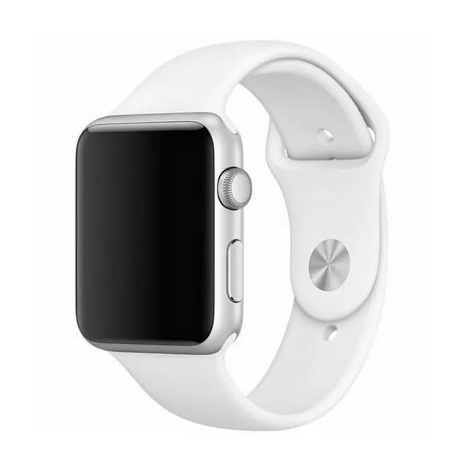 ⁨Mercury Silicon Apple Watch 42/44/ 45 mm white/white⁩ at Wasserman.eu