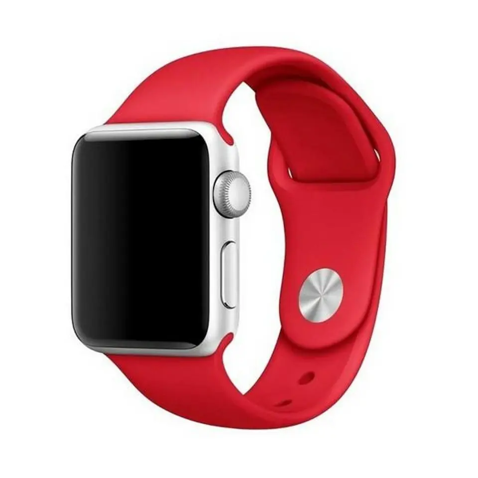 ⁨Mercury Silicon Apple Watch 42/44/ 45 mm red/red⁩ at Wasserman.eu