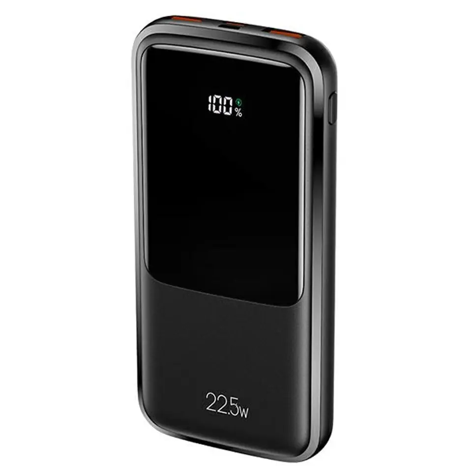 ⁨USAMS Powerbank PB58 10000mAh 22.5W QC3.0+PD Fast Charge czarny/black 10KCD16101 (US-CD161)⁩ w sklepie Wasserman.eu