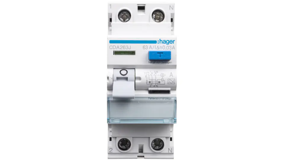 ⁨RCCB 2P 63A 0,03A type A CDA263J⁩ at Wasserman.eu