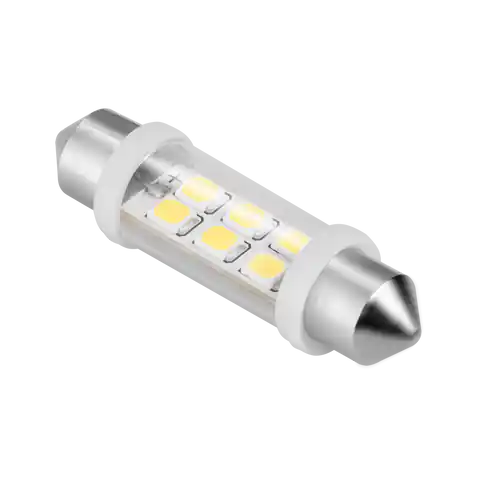 ⁨LED bulb 12V 10*40, 6xSMD Sv8.5, white⁩ at Wasserman.eu