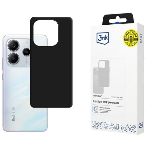 ⁨Etui 3MK Silicone Case do Xiaomi Redmi   Note 14 5G czarny⁩ w sklepie Wasserman.eu
