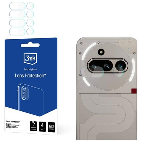 ⁨Ochrona na obiektyw aparatu 3MK Lens     Protect do Nothing Phone (3a) 4szt⁩ w sklepie Wasserman.eu