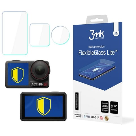 ⁨Szkło hybrydowe 3MK CamProtect do DJI    Osmo Action 5 Pro⁩ w sklepie Wasserman.eu