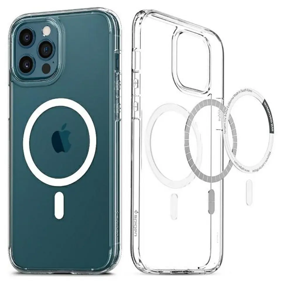 ⁨Spigen Ultra Hybrid Mag iPhone 12/12 Pro Magsafe biały/white ACS02625⁩ w sklepie Wasserman.eu