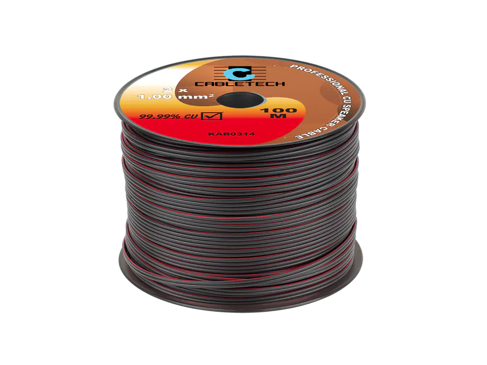 Kabel głośnikowy 1,0mm czarny w sklepie Wasserman.eu