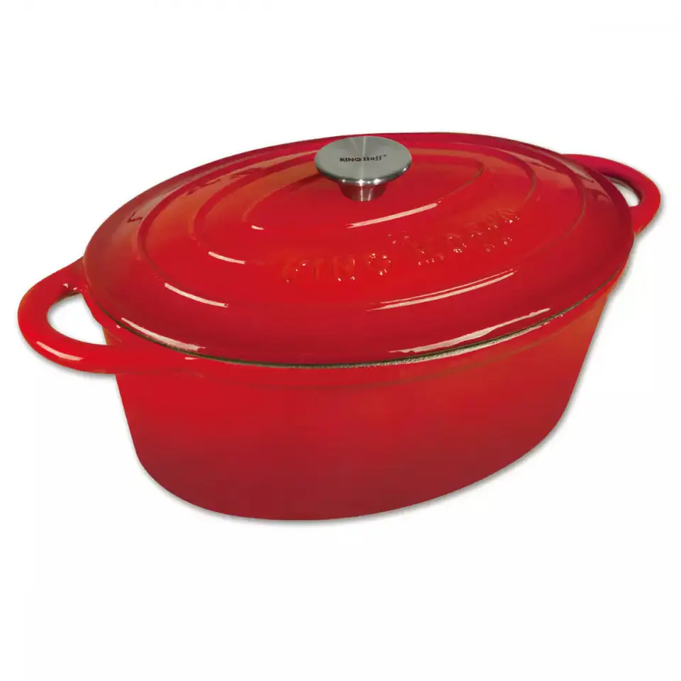 ⁨ENAMELLED CAST IRON PAN 33cm KINGHOFF KH-1612⁩ at Wasserman.eu