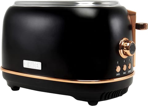 ⁨Heritage 2-Slice Toaster - Black & Copper⁩ at Wasserman.eu