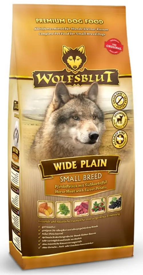 ⁨Wolfsblut Dog Wide Plain Small konina i bataty 500g⁩ w sklepie Wasserman.eu