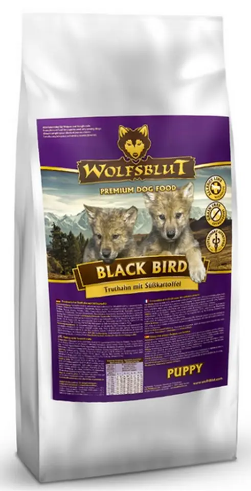 ⁨Wolfsblut Dog Black Bird Puppy - turkey and sweet potatoes 2kg⁩ at Wasserman.eu