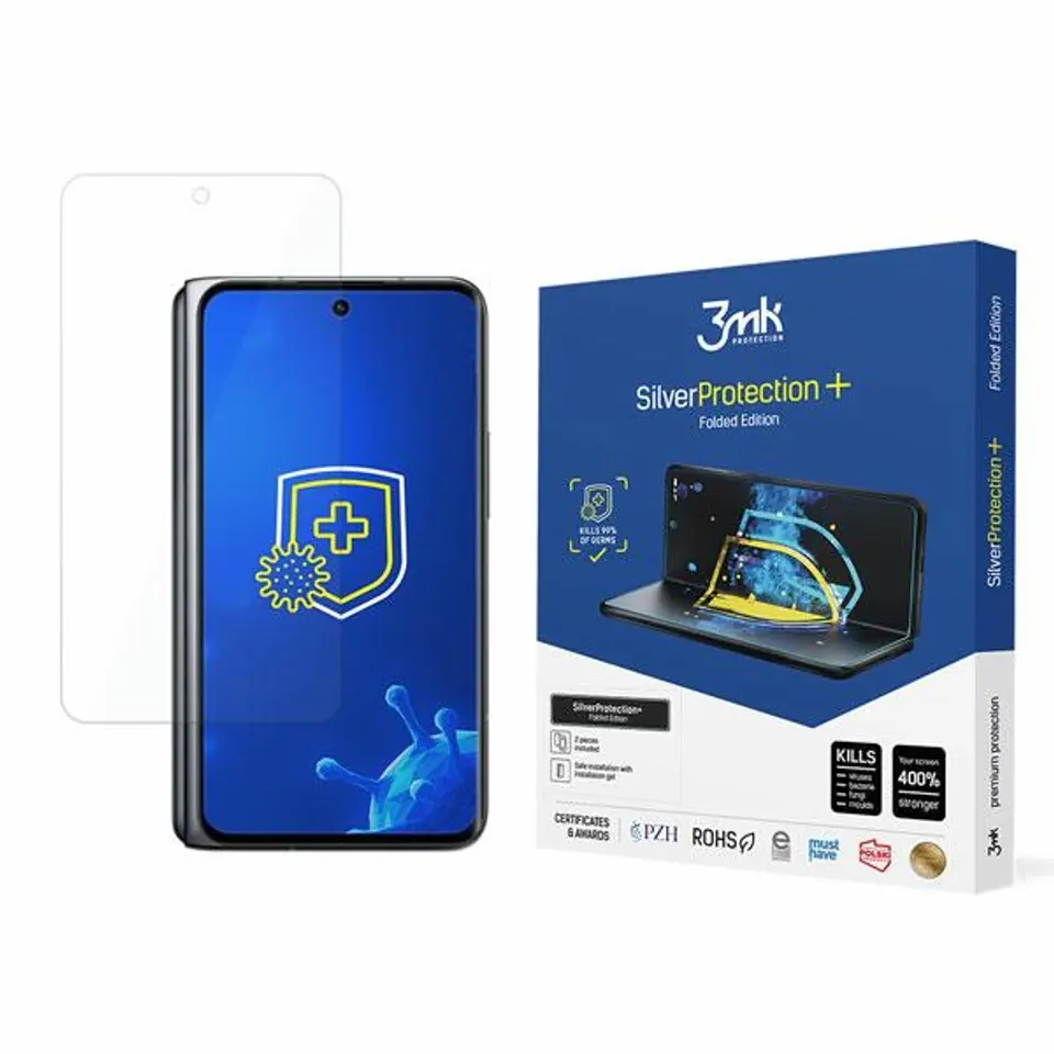 ⁨3MK Silver Protect+ Oppo Find N 5G Folded Edition Wet Mounted Antimicrobial Film⁩ at Wasserman.eu