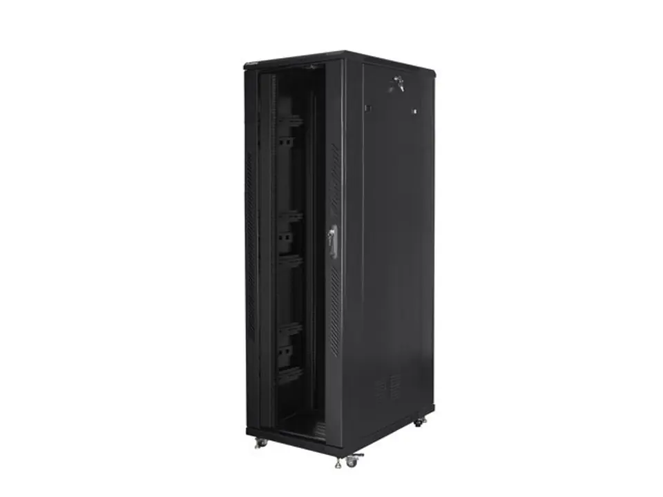 ⁨Free standing cabinet 19 inches 42U 800x1200mm black⁩ at Wasserman.eu