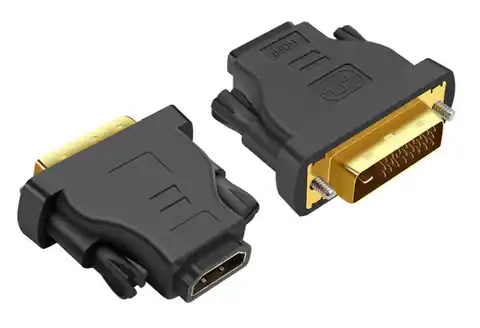 ⁨HD6 Adapter gniazdo hdmi-wtyk dvi gold⁩ w sklepie Wasserman.eu