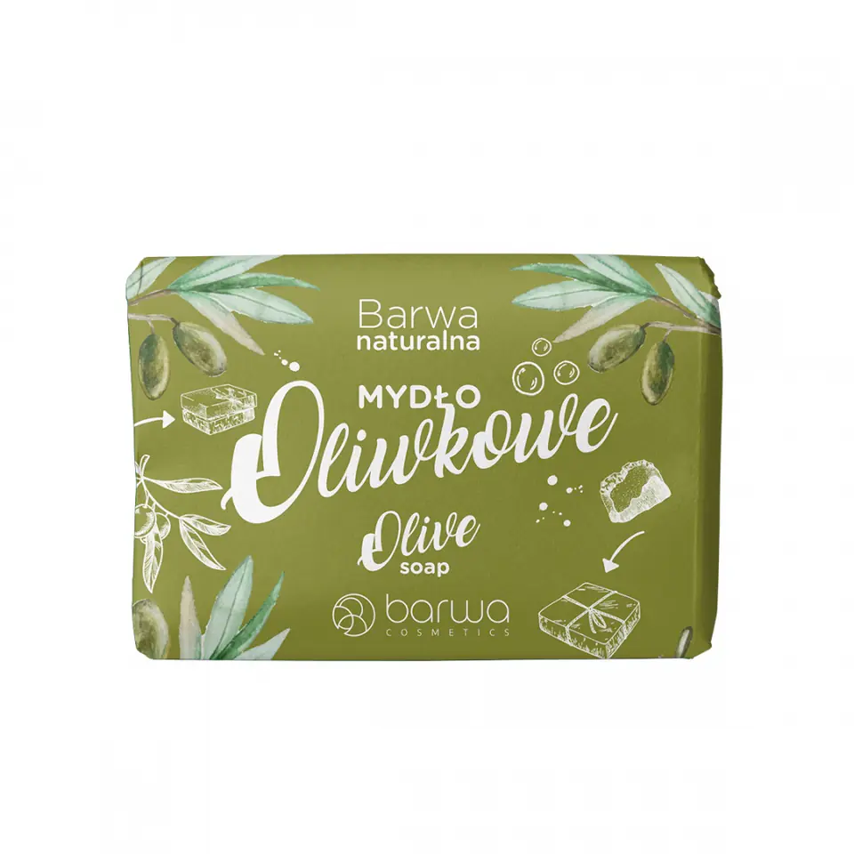 ⁨Barwa Naturalna Mydło w kostce Olive 100g⁩ w sklepie Wasserman.eu