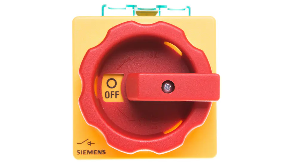 ⁨Cam switch 0-1 3P 25A recessed yellow/red IP65 3LD2154-0TK53⁩ at Wasserman.eu