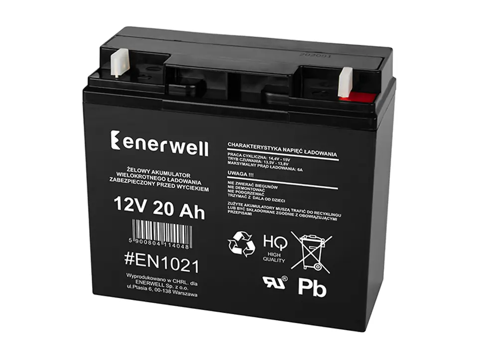 Gel battery 12V 20Ah ENERWELL at Wasserman.eu