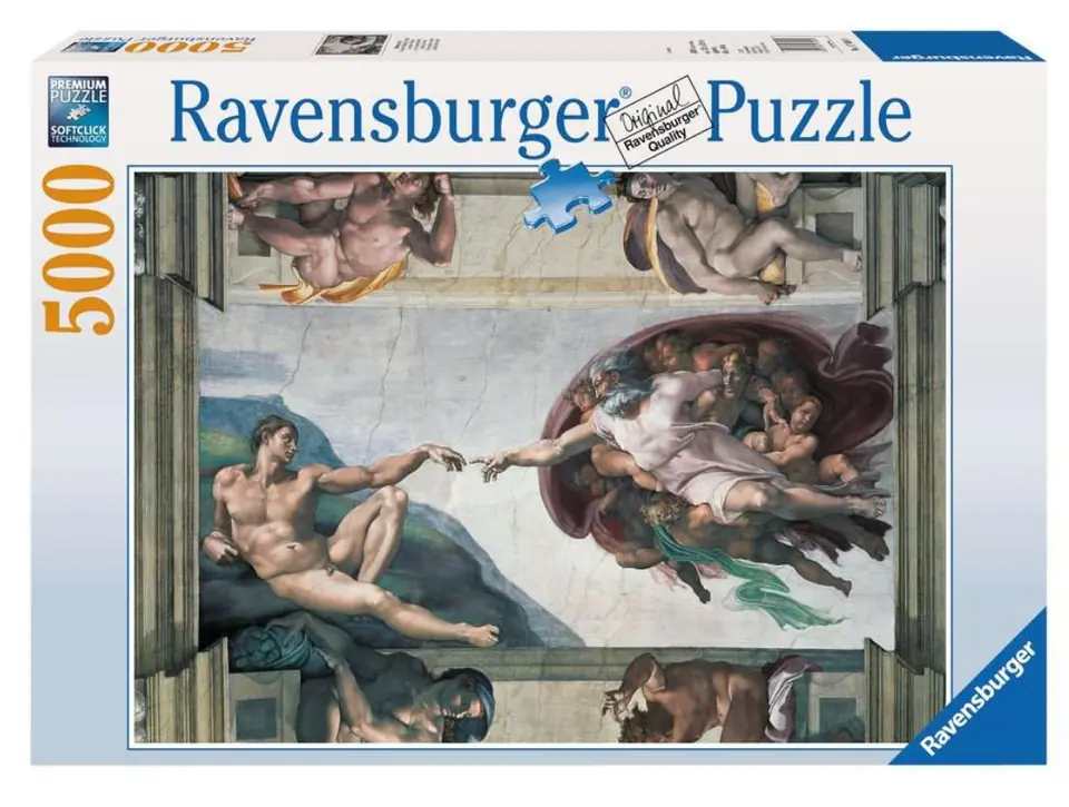 ⁨Puzzle 5000 elementów Michał Anioł Stworzenie Adama⁩ w sklepie Wasserman.eu