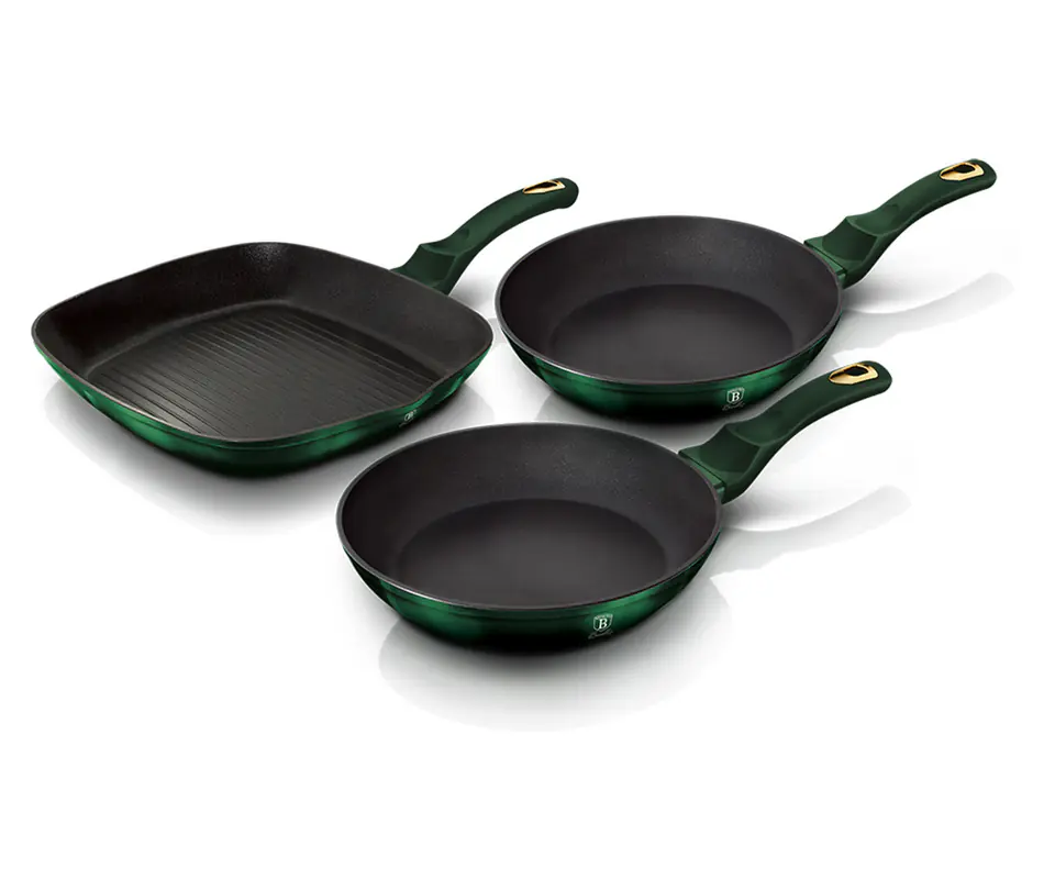 SET OF 3 GRANITE PANS BERLINGER HAUS BH-6167 at Wasserman.eu