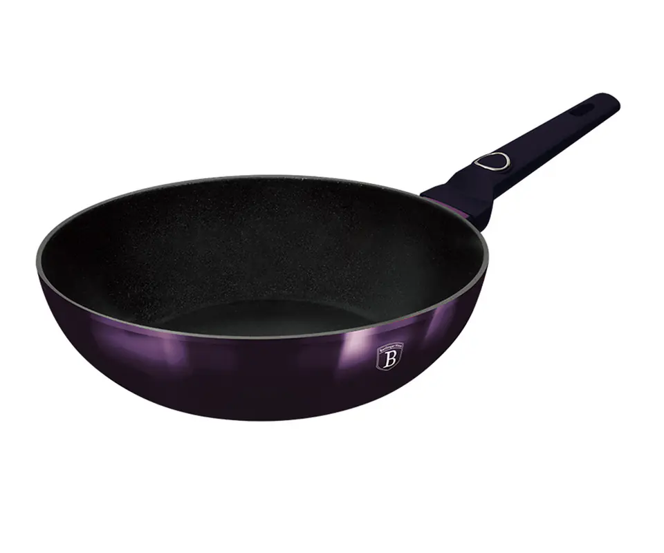 ⁨TITANIUM WOK BERLINGER HAUS 28cm BH-6633 PURPLE⁩ at Wasserman.eu